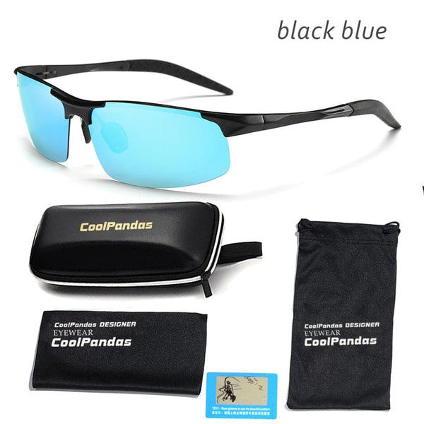 Planet Gates black blue Aluminum Magnesium Men Polarized Sunglasses Aviation HD Driving Sun Glasses Male Sport Sunglasses lunette soleil homme oculos