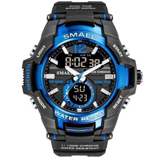 Planet Gates Black Blue / China Men Watches Fashion Sport Super Cool Quartz LED Digital Watch 50M Waterproof Wristwatch Men's Clock Relogio Masculino