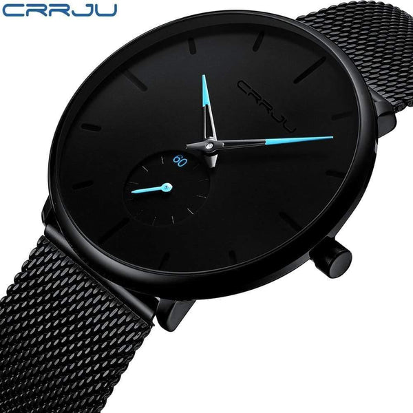 Planet Gates black blue Mens Watches Top Brand Luxury Quartz Watch Men Casual Slim Mesh Steel Waterproof Sport Watch Relogio Masculino