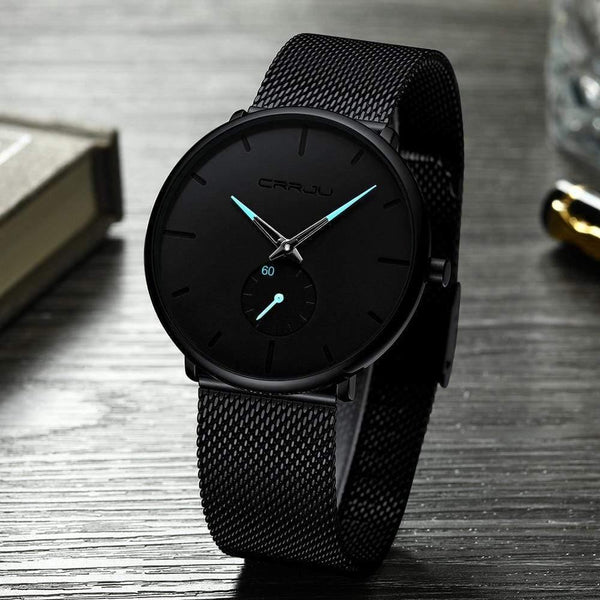 Planet Gates black blue Mens Watches Top Brand Luxury Waterproof Sport Watch Men Ultra Thin Dial Quartz Watch Casual Relogio Masculino