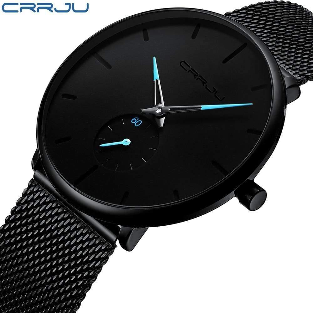 Planet Gates black blue Mens Watches Top Brand Luxury Waterproof Sport Watch Men Ultra Thin Dial Quartz Watch Casual Relogio Masculino