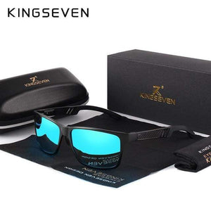 Planet Gates Black Blue / Original Men Polarized Sunglasses Aluminum Magnesium Sun Glasses Driving Glasses Rectangle Shades For Men Oculos masculino Male
