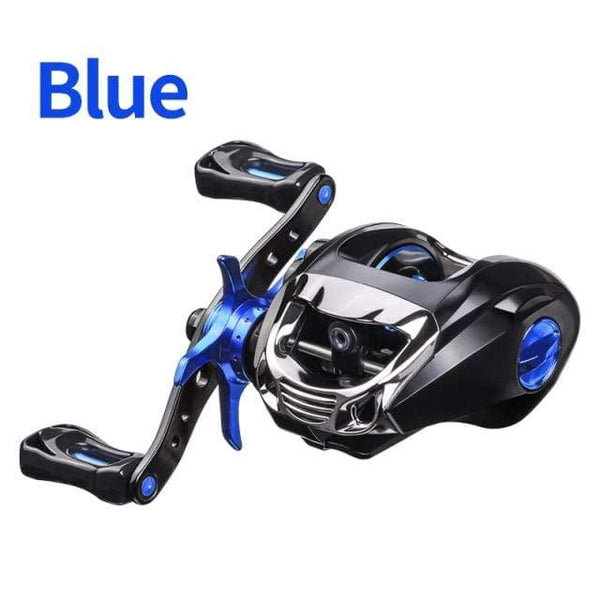 Planet Gates black blue / Right Hand / United States Baitcasting Reel BT2000 8kg Drag SFS Double Brake System Saltwater Reel 6.3:1 High Speed Metal Spare Spool Fishing Reel