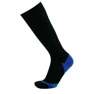 Planet Gates Black Blue / S Socks for Running,Blood Circulation,Shin Splints,Flight Travel,Muscle Recovery(20-30mmHg),for Men & Women