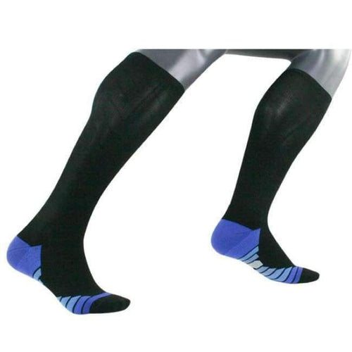 Planet Gates Black Blue / S Socks for Running,Blood Circulation,Shin Splints,Flight Travel,Muscle Recovery(20-30mmHg),for Men & Women
