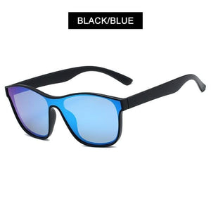 Planet Gates Black Blue Square Polarized Sunglasses Men Women Fashion Square Male Sun Glasses Brand Design One-piece Lens Eyewear UV400