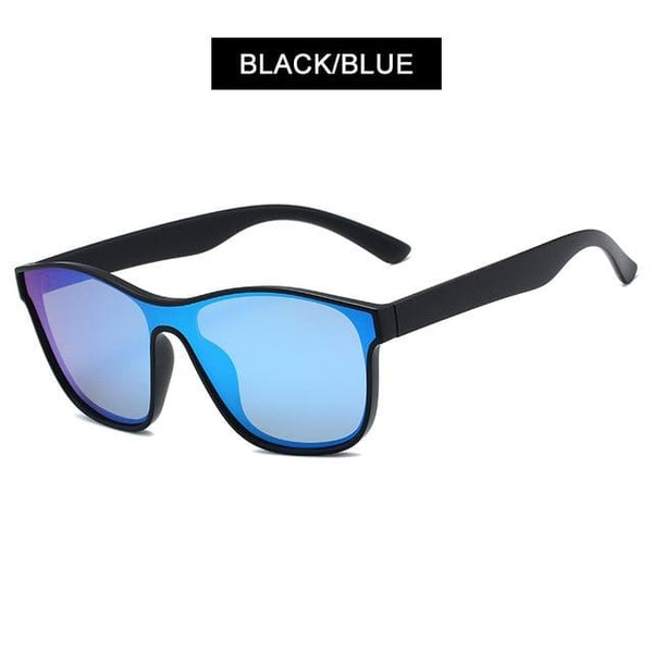 Planet Gates Black Blue Square Polarized Sunglasses Men Women Fashion Square Male Sun Glasses Brand Design One-piece Lens Eyewear UV400