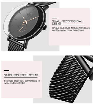 Womens Watches Top Brand Luxury Casual Fashion Watch Women Quartz Waterproof Clock Mesh belt Ladies Wristwatch Ladies Watch - Planet Gates