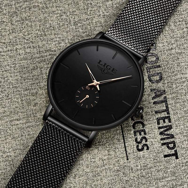 Planet Gates Black blue Womens Watches Top Brand Luxury Casual Fashion Watch Women Quartz Waterproof Clock Mesh belt Ladies Wristwatch Ladies Watch