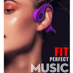 Planet Gates Black Bluetooth 5.0 S.Wear Z8 Wireless Headphones Bone Conduction Earphone Outdoor Sport Headset with Mic With Box