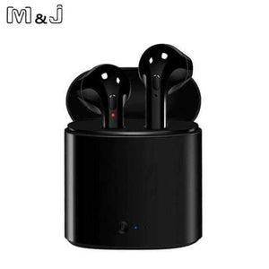 Planet Gates Black Bluetooth Earphones i7s Mini True Wireless Earbud Headset For apple headphones iPhone Android Charging Box Samsung