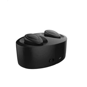 Planet Gates Black Bluetooth Earphones True Wireless Earbuds Mini Stereo Music Headsets Hands-free With Mic Charging Box for Phones