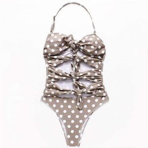 Planet Gates black bow swimsuit / S Sexy Swimsuit Women Swimwear Bow Thong One Piece Push Up Swimsuit Bandage Bathing Suit Wear Female Beachwear Monokini