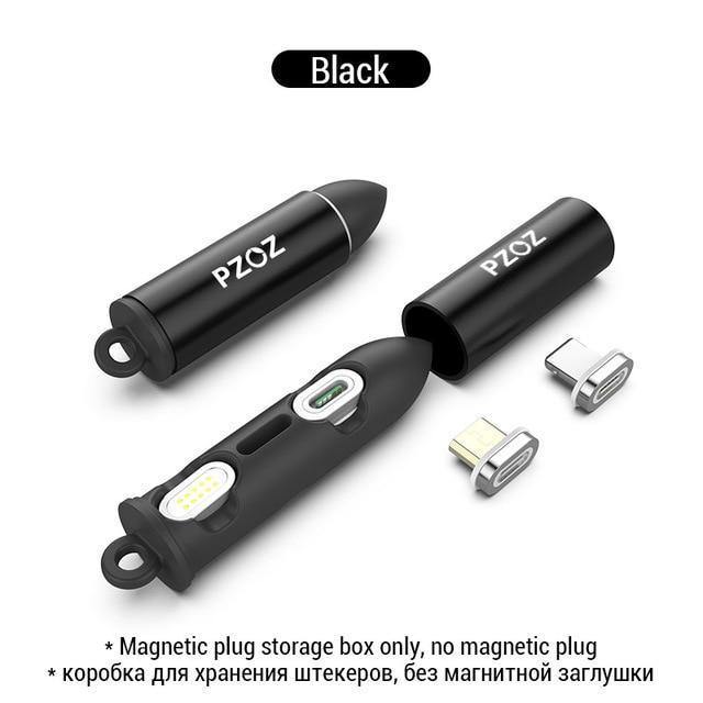 Planet Gates Black For Type C / 1m PZOZ USB Type c Magnetic Cable Fast Charging Adapter Phone Cables Type-C Charger usb c For Samsung S8 Note 8 xiaomi mi 6 5 Cord