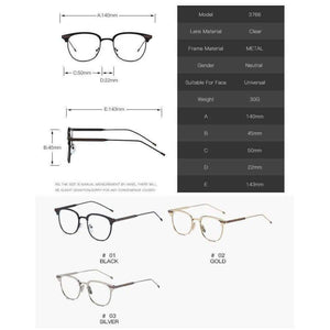 Planet Gates Black Brand Designer Fashion Retro Women Eyeglasses Frame Reading Plain Glasses Frame Optical Clear Lens UV Protection Eyewear