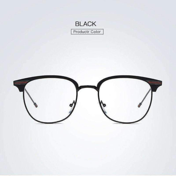 Planet Gates Black Brand Designer Fashion Retro Women Eyeglasses Frame Reading Plain Glasses Frame Optical Clear Lens UV Protection Eyewear
