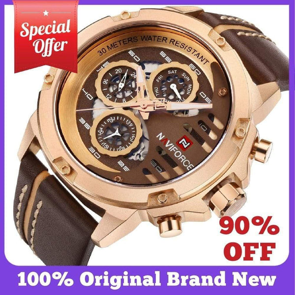Planet Gates Black Brown Mens Watches Top Brand Luxury 3Bar Waterproof Date Quartz Watch Man Leather Sport Wrist Watch Men Waterproof Clock