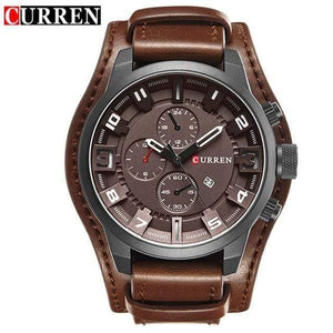 Planet Gates black brown Military Quartz Mens Watches Top Brand Luxury Leather Men Watch Casual Sport Male Clock Watch 8225