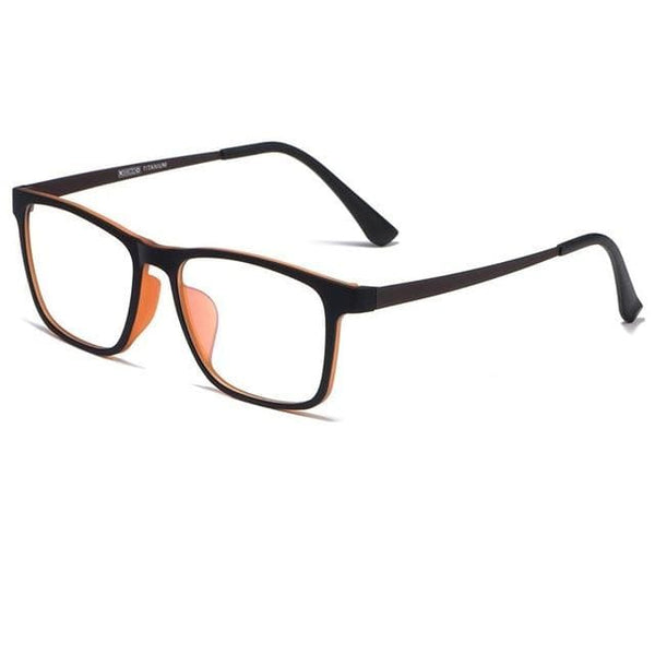 Planet Gates Black Brown Optical Glasses Frame Men Ultralight Pure Titanium Glasses Frame Women Transparent Square Big Frame Prescription Glasses HR3068