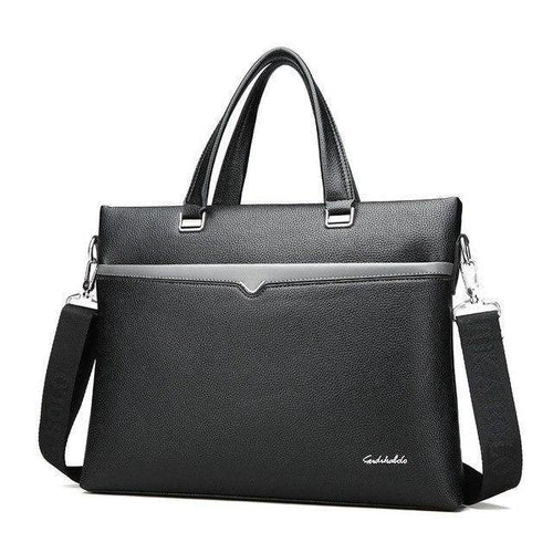 Planet Gates Black Business Briefcase Men Bag Male Shoulder Laptop Bag Large Capacity Leather Handbag Messenger Bags High Quality