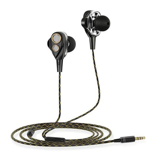 Planet Gates Black CAFELE Professional In-Ear Wired Earphone Metal Heavy Bass High fidelity Sound Quality Music Earphone for smart phone