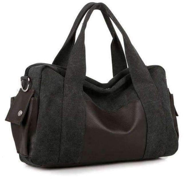 Planet Gates Black Canvas Gym Bag Men Women Sports Bag for Fitness Outdoor Traveling Handbags Durable Multifunctional Training Shoulder Bag