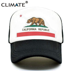 Planet Gates Black Cap / Adult 55to58cm Head California Trucker Cap Men Bear California Republic Flag Cap  Funny Hip Hop Hat Cap Cool Summer Mesh Cap Adult  Kids Kid