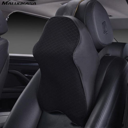 Planet Gates Black Car Neck Pillow 3D Memory Foam Head Rest Adjustable Auto Headrest Pillow Travel  Neck Cushion Support  Holder Seat pillow