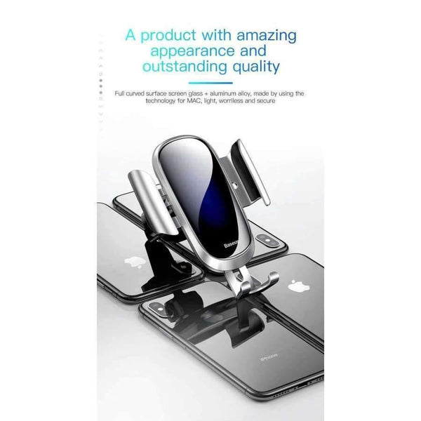 Planet Gates Black Car Phone Holder For iPhone X XS Max XR Samsung S9 S8 Gravity Air Vent Mount Phone Holder in Car Holder Cell Phone Stand