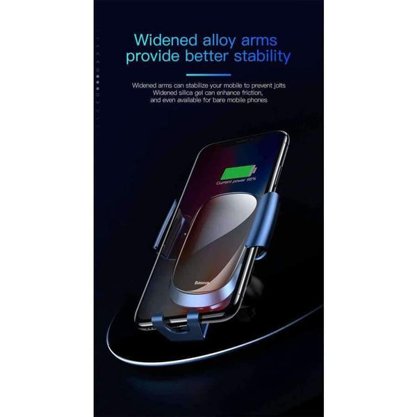 Planet Gates Black Car Phone Holder For iPhone X XS Max XR Samsung S9 S8 Gravity Air Vent Mount Phone Holder in Car Holder Cell Phone Stand