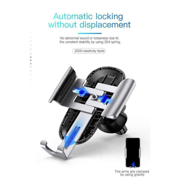 Planet Gates Black Car Phone Holder For iPhone X XS Max XR Samsung S9 S8 Gravity Air Vent Mount Phone Holder in Car Holder Cell Phone Stand