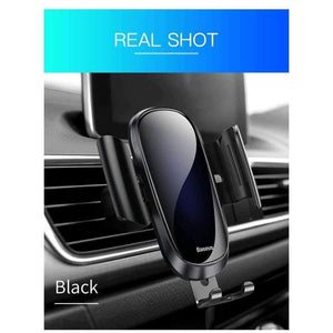 Planet Gates Black Car Phone Holder For iPhone X XS Max XR Samsung S9 S8 Gravity Air Vent Mount Phone Holder in Car Holder Cell Phone Stand