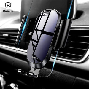 Planet Gates Black Car Phone Holder For iPhone X XS Max XR Samsung S9 S8 Gravity Air Vent Mount Phone Holder in Car Holder Cell Phone Stand