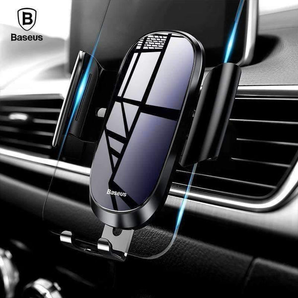 Planet Gates Black Car Phone Holder For iPhone X XS Max XR Samsung S9 S8 Gravity Air Vent Mount Phone Holder in Car Holder Cell Phone Stand