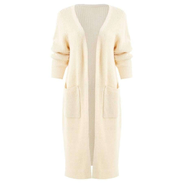 Planet Gates Black cardigan / M Long Cardigan Side Slit Duster Knit Cardigan Sweater Women Clothing Long Sleeves Female Cardigans 2018 Autumn Cardigan