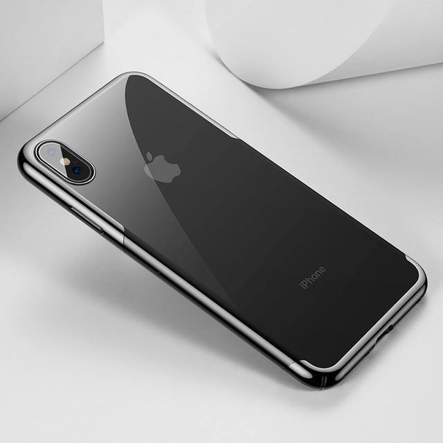 Planet Gates Black Case / For iPhone Xs 5.8 Baseus For iPhone X Xs Case Luxury Plating Hard Plastic Phone Case For iPhone Xs XR XS Max 2018 Cases Thin Back Cover Coque