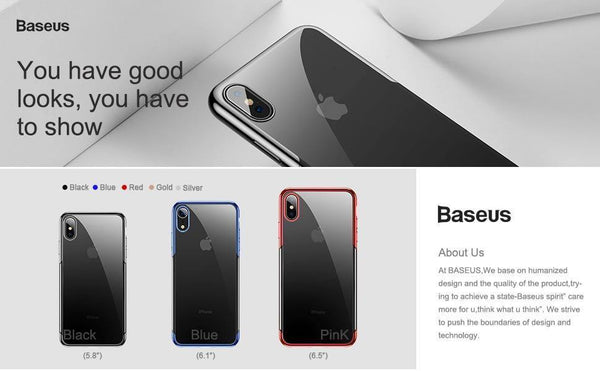 Planet Gates Black Case / For iPhone Xs 5.8 Baseus For iPhone X Xs Case Luxury Plating Hard Plastic Phone Case For iPhone Xs XR XS Max 2018 Cases Thin Back Cover Coque