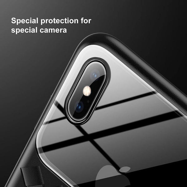 Planet Gates Black Case / For iPhone Xs 5.8 Baseus Grid Pattern Case For iPhone Xs Max Luxury Silicone + Tempered Glass Case For iPhone Xs Xs Max XR 2018 Phone Accessories