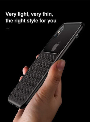 Planet Gates Black Case / For iPhone Xs 5.8 Baseus Grid Pattern Case For iPhone Xs Max Luxury Silicone + Tempered Glass Case For iPhone Xs Xs Max XR 2018 Phone Accessories