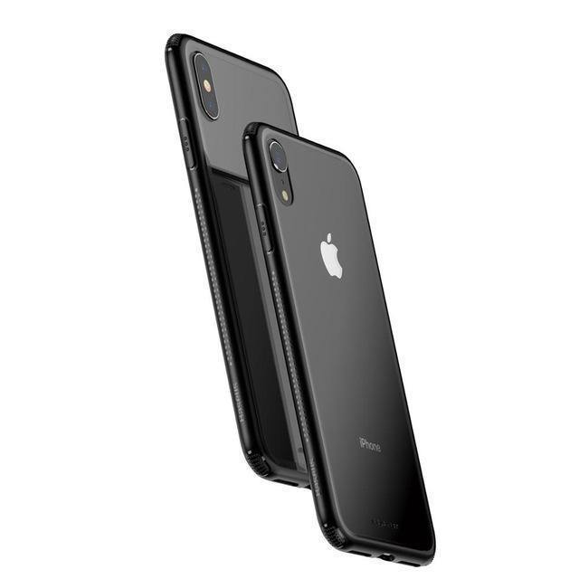 Planet Gates Black Case / For iPhone Xs 5.8 Baseus Luxury Original Tempered Glass Case For iPhone Xs Xs Max XR 2018 Phone Cover Anti Knock Back Phone Cases For iPhone Xs