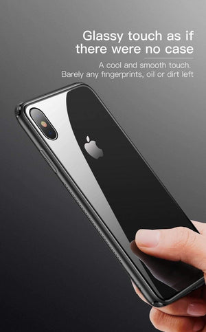Planet Gates Black Case / For iPhone Xs 5.8 Baseus Luxury Original Tempered Glass Case For iPhone Xs Xs Max XR 2018 Phone Cover Anti Knock Back Phone Cases For iPhone Xs