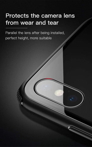 Planet Gates Black Case / For iPhone Xs 5.8 Baseus Luxury Original Tempered Glass Case For iPhone Xs Xs Max XR 2018 Phone Cover Anti Knock Back Phone Cases For iPhone Xs