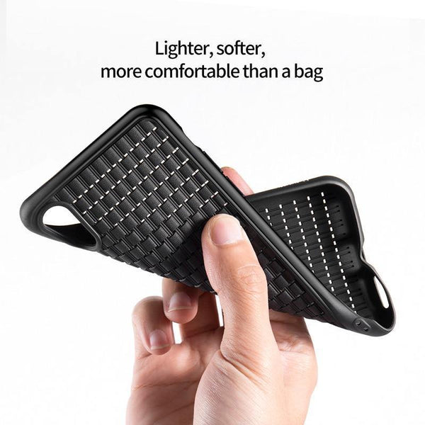 Planet Gates Black Case / For iPhone XS 5.8 Baseus Luxury Weaving Case For iPhone Xs Xs Max XR 2018 Elegant Grid Pattern Soft Silicone Phone Case For iPhone Xs XR Cover