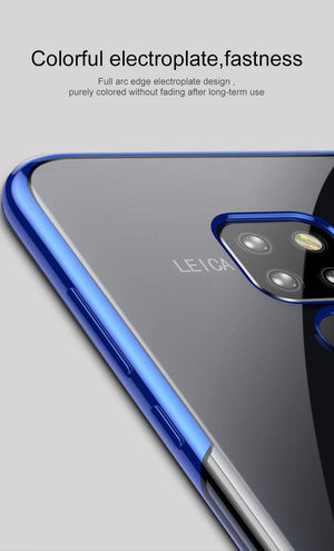 Planet Gates Black Case / For Mate 20 Baseus Luxury Plating TPU Case For Huawei Mate 20 Ultra Thin Soft Silicone Case For Huawei Mate 20 Pro Phone Cover Transparent