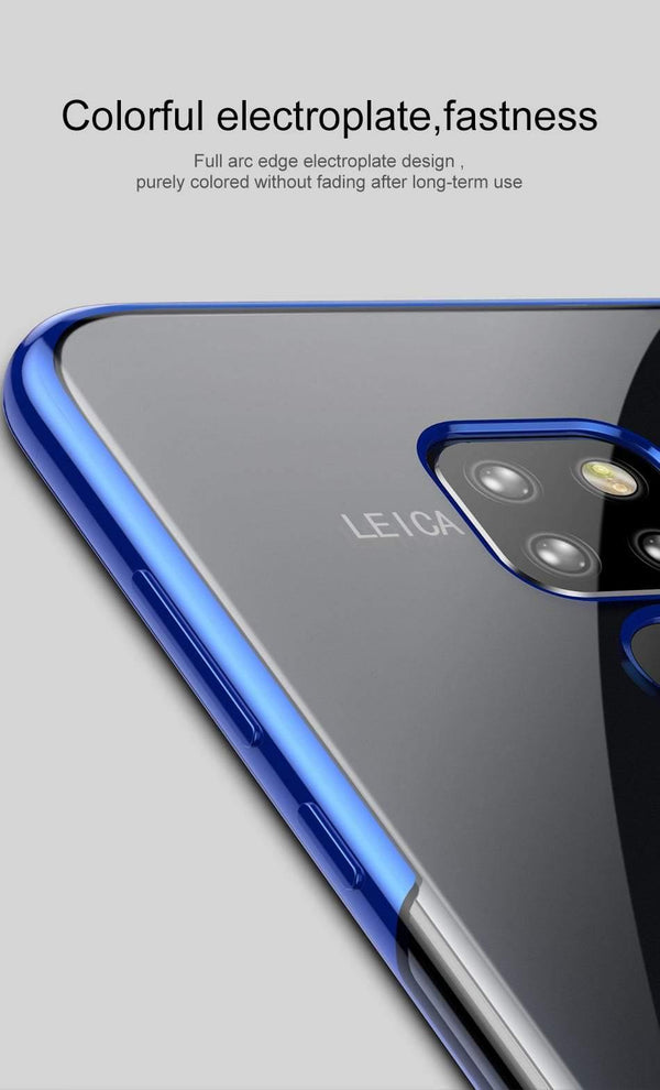 Planet Gates Black Case / For Mate 20 Baseus Luxury Plating TPU Case For Huawei Mate 20 Ultra Thin Soft Silicone Case For Huawei Mate 20 Pro Phone Cover Transparent