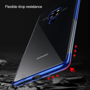 Planet Gates Black Case / For Mate 20 Baseus Luxury Plating TPU Case For Huawei Mate 20 Ultra Thin Soft Silicone Case For Huawei Mate 20 Pro Phone Cover Transparent