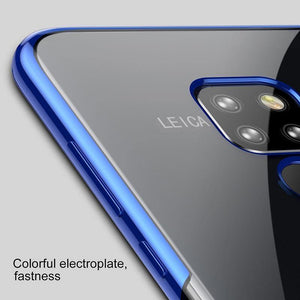 Planet Gates Black Case / For Mate 20 Baseus Luxury Plating TPU Case For Huawei Mate 20 Ultra Thin Soft Silicone Case For Huawei Mate 20 Pro Phone Cover Transparent