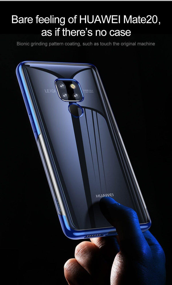 Planet Gates Black Case / For Mate 20 Baseus Luxury Plating TPU Case For Huawei Mate 20 Ultra Thin Soft Silicone Case For Huawei Mate 20 Pro Phone Cover Transparent