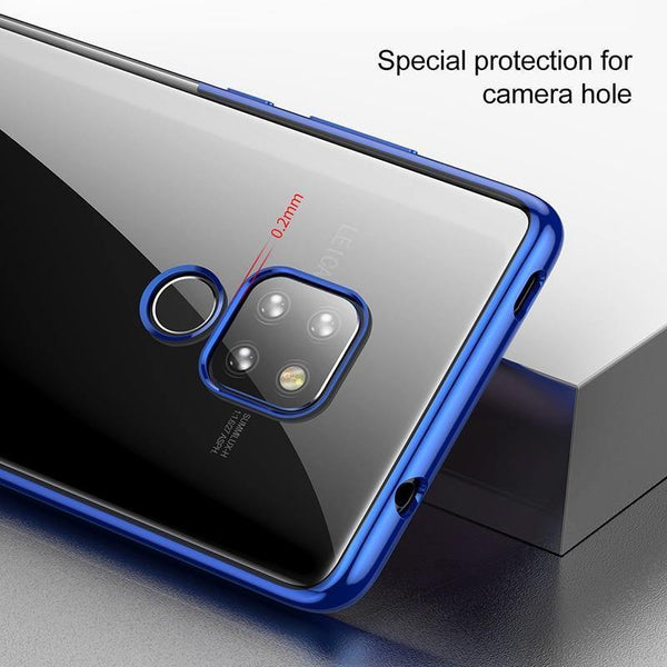 Planet Gates Black Case / For Mate 20 Baseus Luxury Plating TPU Case For Huawei Mate 20 Ultra Thin Soft Silicone Case For Huawei Mate 20 Pro Phone Cover Transparent