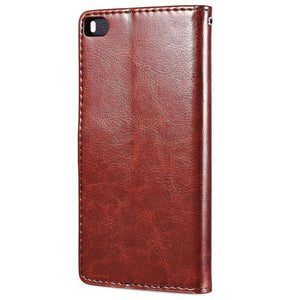 Planet Gates Black Case P8 lite TOMKAS Wallet Leather Case For Huawei P8 Lite 2015 Flip Cover Coque Phone Cases For Huawei P8 Lite 2015 With Card Holder